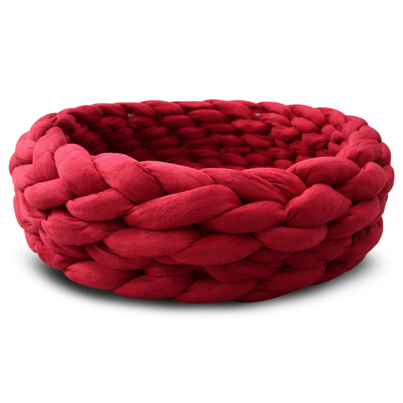 Calming Braided Pet Bed