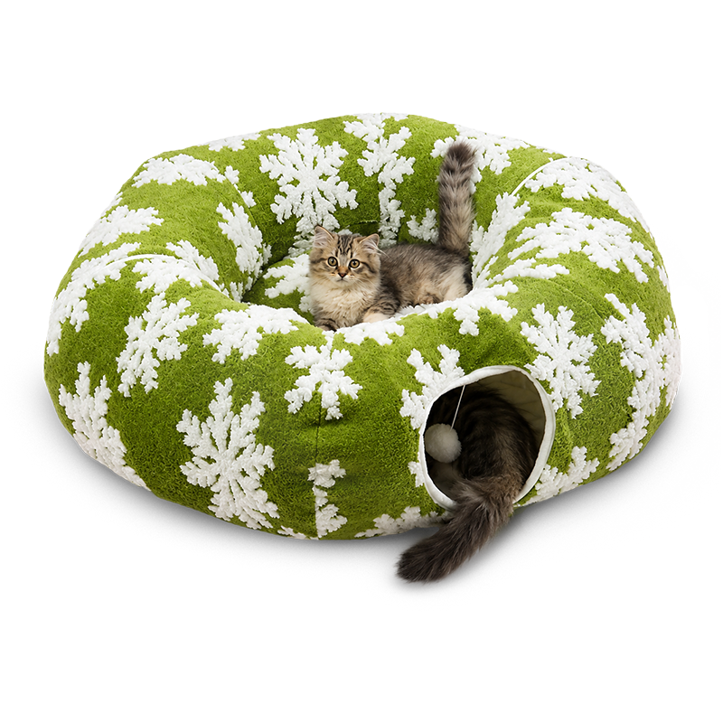 Christmas Cat Tunnel & Nest